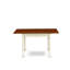 L'ensemble de table de salle à manger 5 pièces pour 4 personnes comprend une table de cuisine rectangulaire avec Dropleaf et 4 chaises de salle à manger, babeurre et cerise-1104155881-1104155886-1104155887