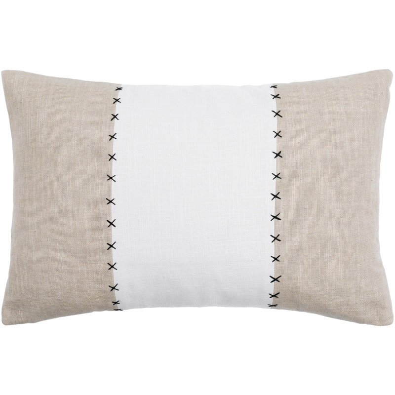 Ritzy Embroidered Cotton Throw Pillow, Pillow Cover Only - No Insert