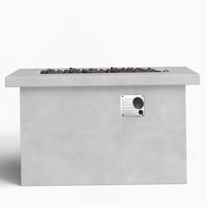 Foyer de table d'extérieur au propane / gaz naturel 24 po H, Gris
