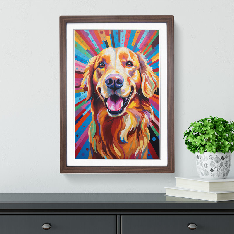 Golden Retriever Op No.3 - Framed Print