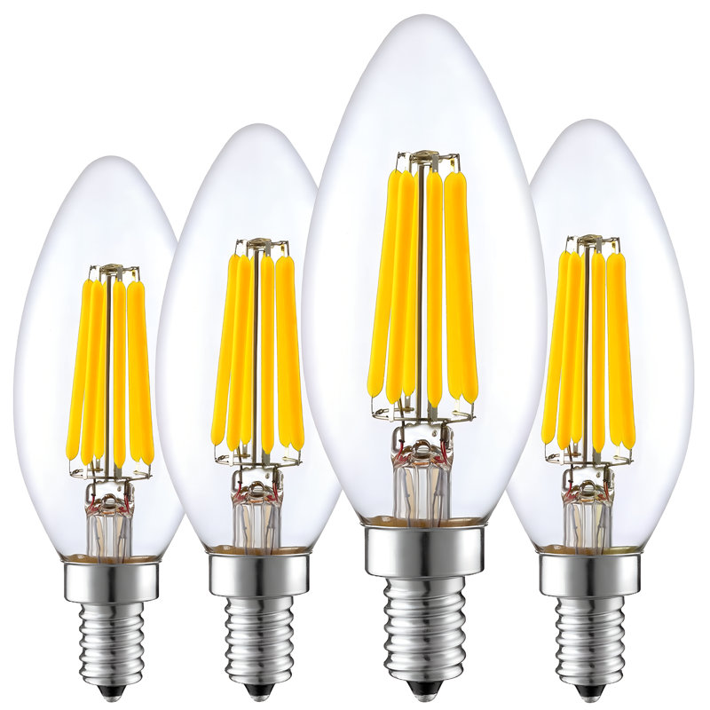 Ampoule candélabre STRAK 6 W, ampoule E12 à culot à intensité variable de 60 watts, intensité élevée 4000
