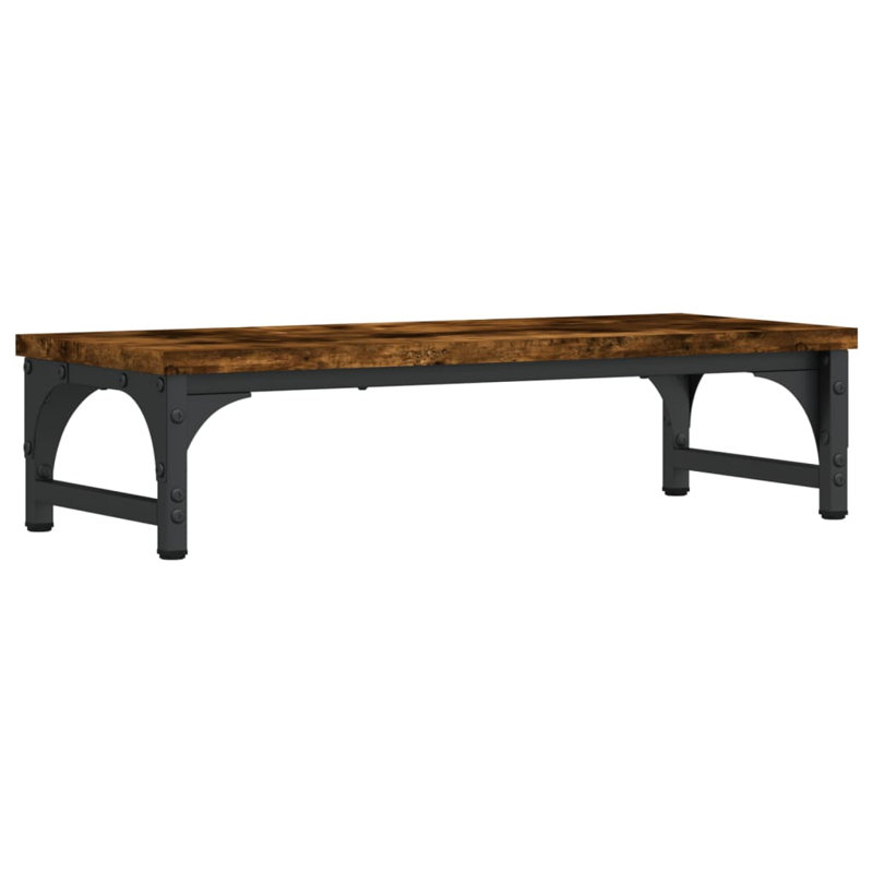 Millers Monitor Stand, Smoked Oak, 14cm H x 21.7cm W x 23cm D