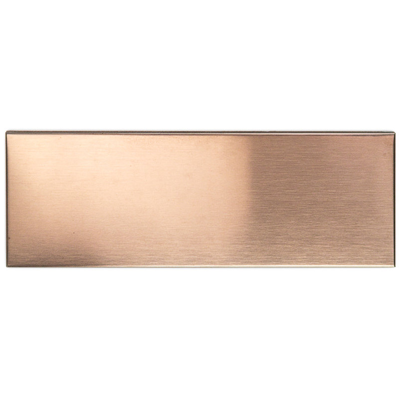 Metal 2" x 6" Metal Look Subway Wall Tile, Copper