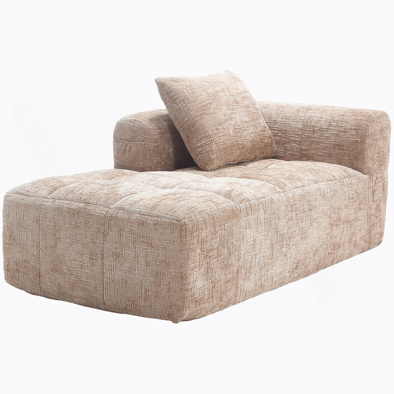 Canapé confortable en chenille pour des espaces de vie relaxants et élégants, Kaki