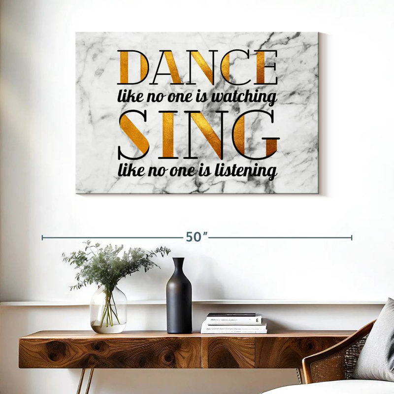 Tergel Dance And Sing Quotes, H 26 po x l 39 po