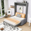 Lit escamotable en bois avec coussin-106445657-106445658