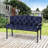 Tie-On Dark Blue Cushions For 3 Outdoor Bench Swing Patio Chair, And /Couch Pad Cushions, 3, Overstuffed, , With Tie-Downs Use