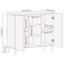 90cm Solid Wood Sideboard
