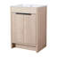 Meuble-lavabo autoportant de 24 po avec 2 portes d'armoire à fermeture en douceur ((KD-PACKING)-823017006