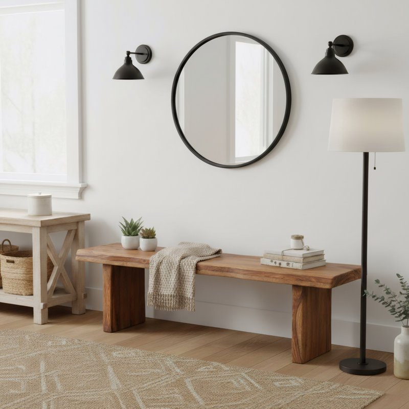 Banc de salle à manger Chaliyah, Naturel, 68" W