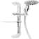 Lotus 5-Functions Handheld Shower screw
