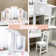 Girls Princess Vanity Table Set - Tri-Folding Mirror