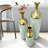 Decorative Metal Vases Set of 3