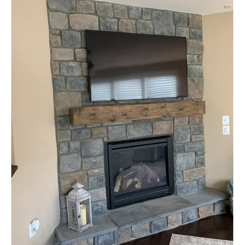 Millwood Pines Shiela Hand Carved Wood Mantel & Reviews | Wayfair