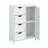 Bathroom Storage Cabinet, Floor Cabinet With Adjustable Shelf And Drawers