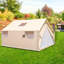 Tente murale en toile 14 x 16 pi avec cadre, ignifuge pour 12 personnes-99194548-99194547