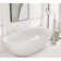 71'' x 35'' Freestanding Soaking Solid Surface Bathtub with Faucet
