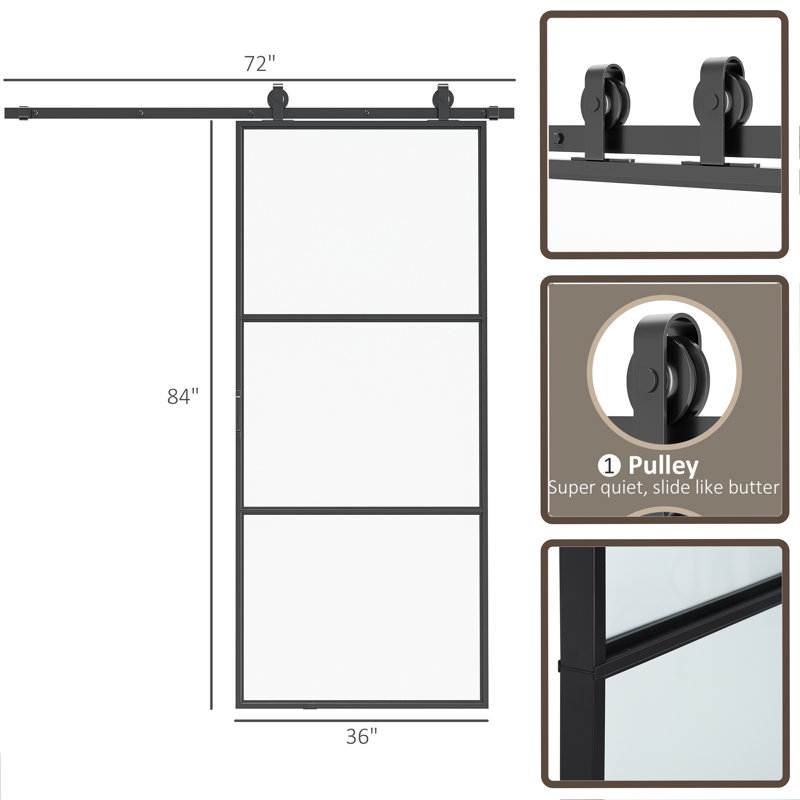 36 in. W x 84 in. H Framed Shower Door