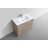 Ebling 35.7 " W Freestanding Standard 1 Single Vanity Bathroom Vanity With Acrylic Top-1681910817