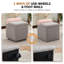 Tabouret avec rangement 18 "avec compartiment caché-575974657