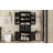 Storage Cabinet With Multi-Functional Storage Space For Kitchen/Bathroom/Dining Room/Living Room , 2 Drawers With Slide Rails, Adjustable Shelf, Black