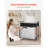 3 Section Laundry Sorter, Rolling Laundry Hamper with 2 Drawers, Hooks & Wheels, Pull-Out Bags & Wooden Tabletop, Rolling Basket Organizer Storage for Dirty Clothes, Bathroom Laundry Room