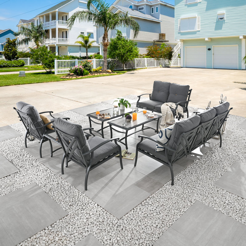 7-Piece conversation set, Dark Gray