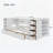 Wooden Daybed with Side Shelves and Drawers, Storage Bed with Multi-Functional Desk and Charging Station
