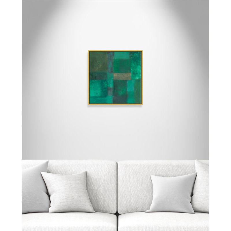 Emerald Inlays - Floater Frame, reproduction d'art sur toile, H 24 po x l 24 po x P 2 po