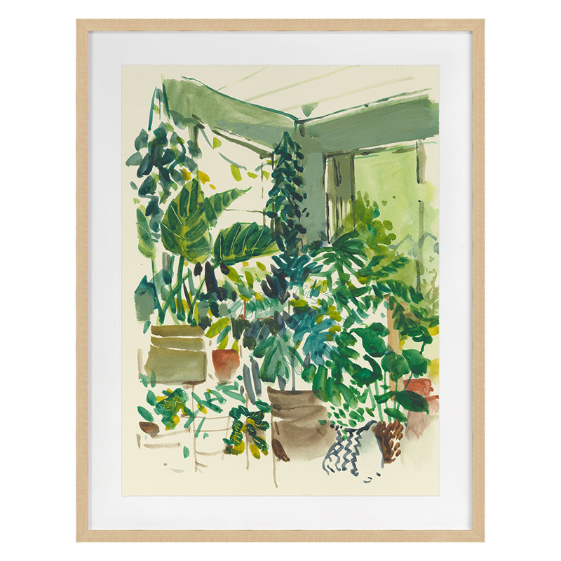 Sun Room A Print by PC Ngo, 32" H x 25" W, Maple Framed