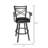 Acker Swivel Upholstered Counter Stool with Metal Frame-1651388830