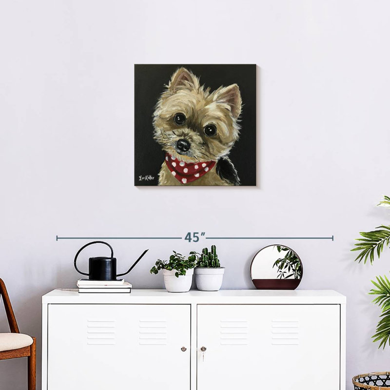 Brampt Yorkie Red Bandana