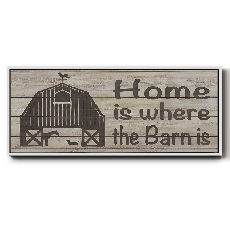Toile encadrée Home & Farm III, H 20 po x l 50 po