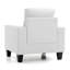 Elegant White Club Chair, Cozy And Stylish-921384495