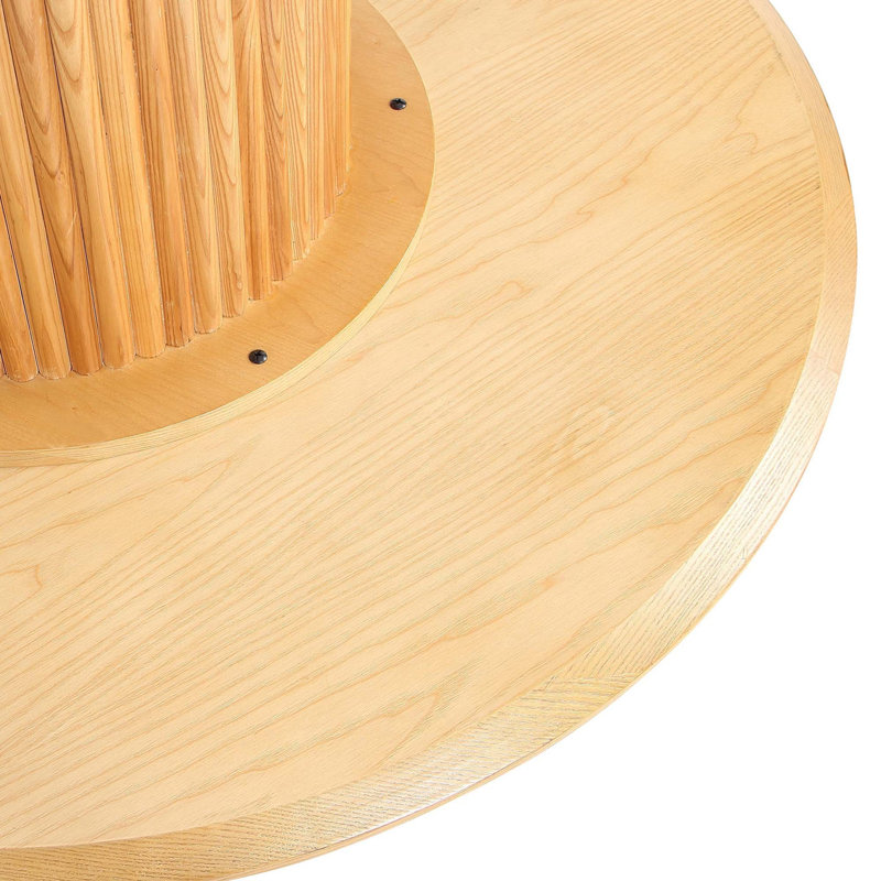 Table de salle à manger Hathaway, Naturel, H 29,52 po x L 59,05 po x l 59,05 po