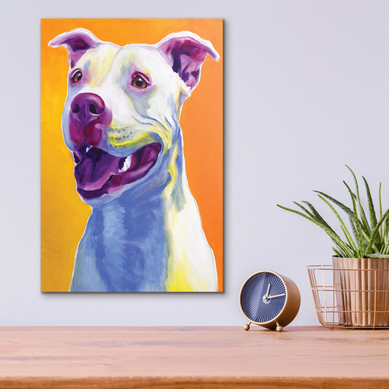 «Pit Bull - Honey» par Dawg Painter, H 16 po x l 12 po x P 0,13 po