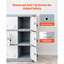 9 Doors Metal Locker, Lockable Steel Storage Cabinet, 66 lbs Loading Capacity, 2 Keys for Each Door, 3 Tiers Employee Lockers for Office, School, Gym, Easy Assembly, 90 x 45 x 94 cm, Gray