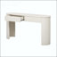 Console moderne avec design cannelé et plateau ovale-1488101582