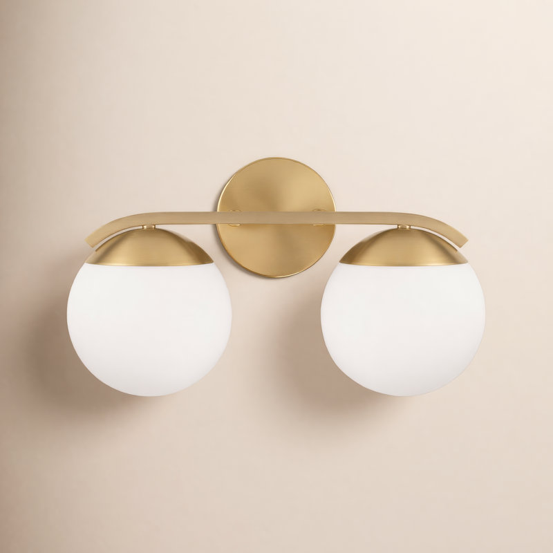 Jaye 2 - Light Dimmable Vanity Light, Matte Brass
