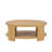 Waynesville Promise 42"W Modern Farmhouse Oak Solid Wood Round Coffee Table with Open Lower Shelf-1259516421