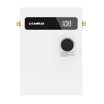Camplux Electric Tankless Water Heater 8kw 240 Volt, On Demand Instant Hot Water Heater 