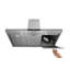 Hotte murale 36 po 600 CFM à conduit argentée avec télécommande incluse-1163972198