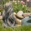 Statue de jardin pondeuse sirène couchée