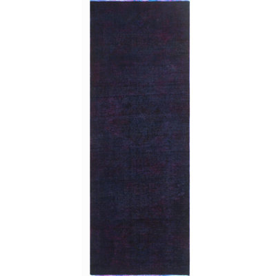One-of-a-Kind 3'0" X 10'2" 1980s Runner Wool Area Rug in