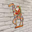 Décoration de porte du père Noël, girafe et aventure, par Debrekht