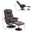 Nelsa Faux Leather Swivel Recliner-545778146