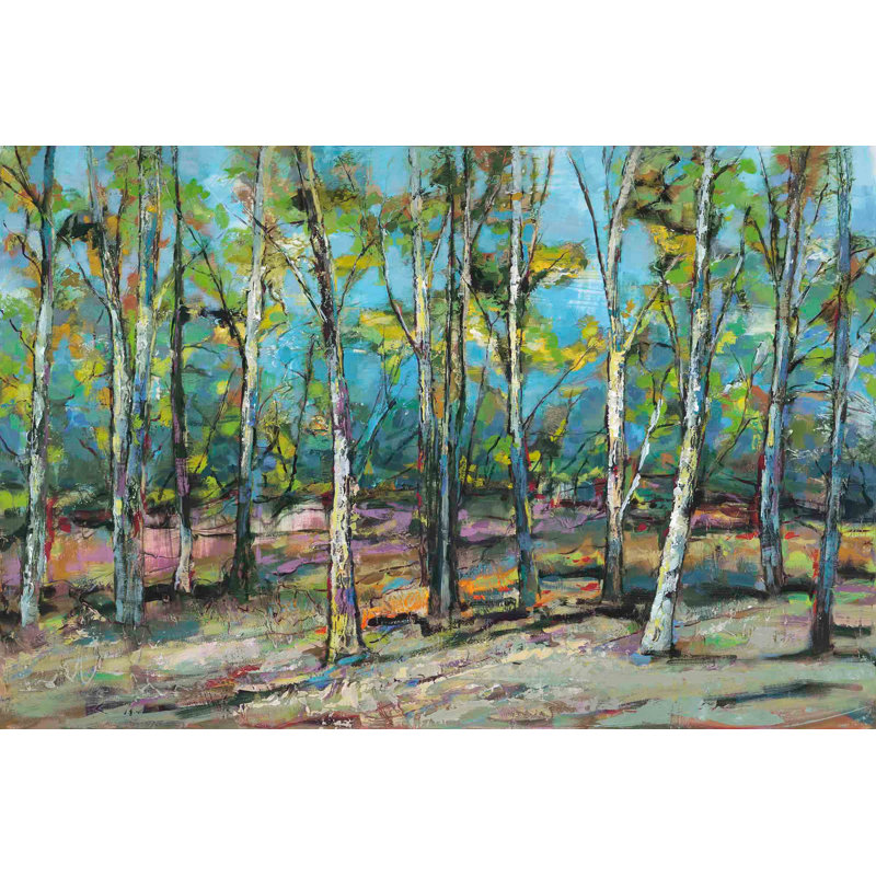« sunlit i » par julie joy, reproduction d’art sur toile tendue, H 40 po x l 60 po x P 1,5 po