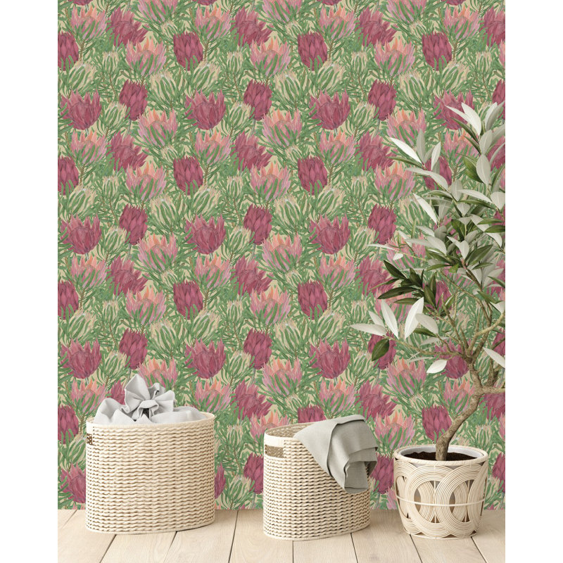 Floral Tile, 2.08' W x 10.42' L