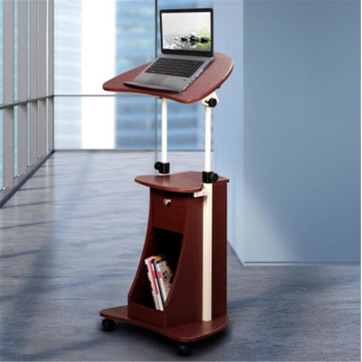 Aniva Novelty Height Adjustable 21.5'' L Training Table with Casters