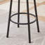 Ensemble de tabourets de bar ronds avec tablette et tabouret rembourré avec dossier, pour des rassemblements confortables et des moments de détente-2106041157-2106041162